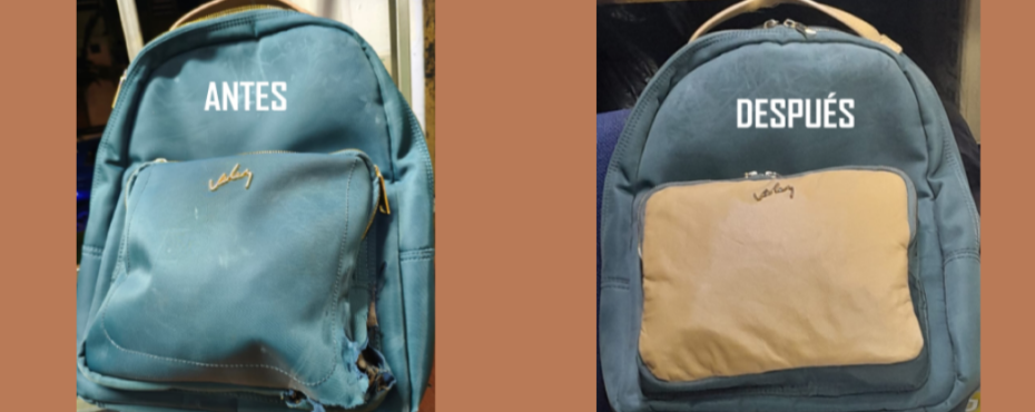 Reconstrucción de maleta en cuero